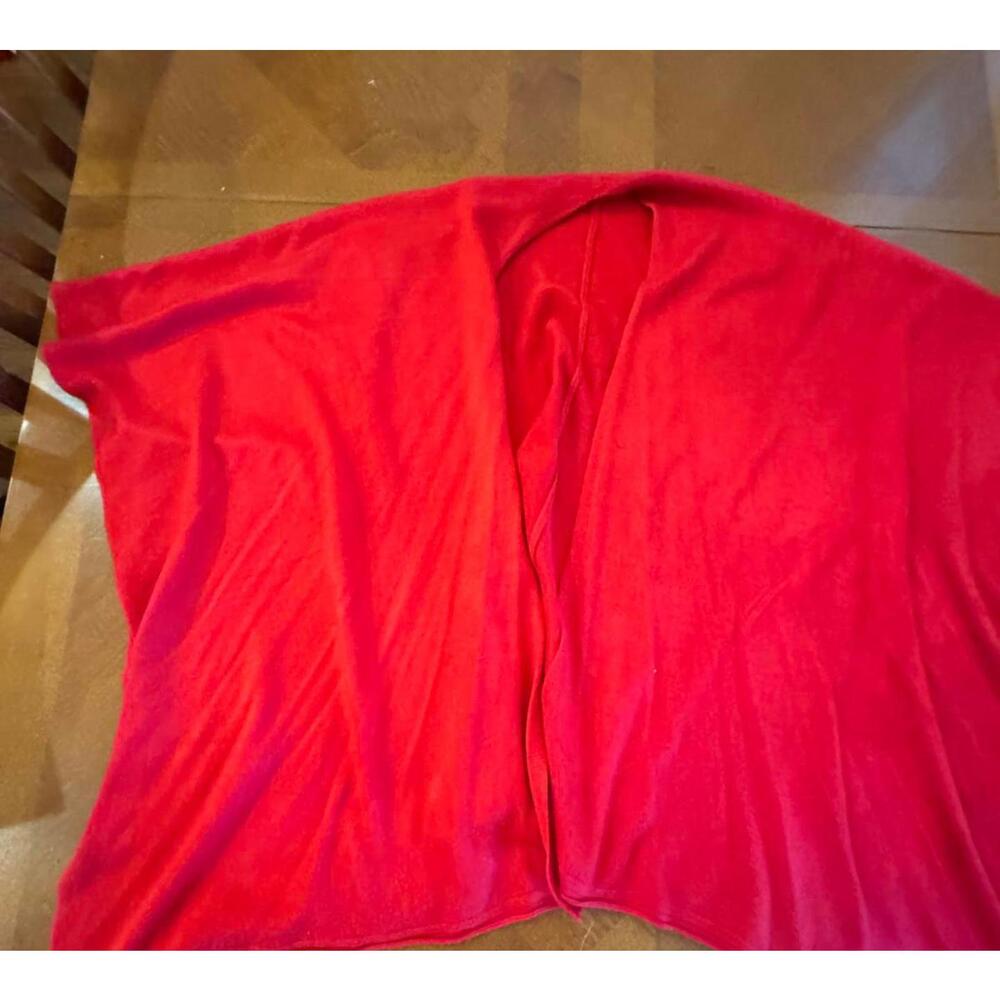 Red Women's Open Front Cardigan Sweater